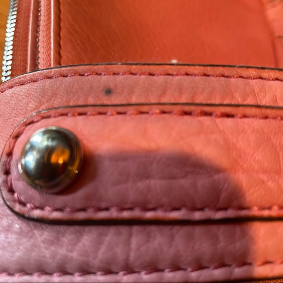 B. Makowsky Dusty Rose Leather Shoulder Bag - Picture 16 of 16